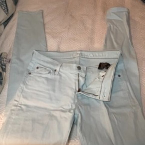 7 for all mankind mint skinny jeans - Picture 5 of 5